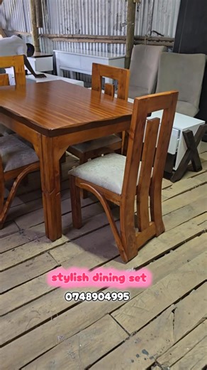 Stylish, comfy, and strong enough for second helpings 😂🍽️ This 4-seater dining set is perfect for meals, laughs, and “who’s doing the dishes?” moments 🪑✨#fyp#diningset