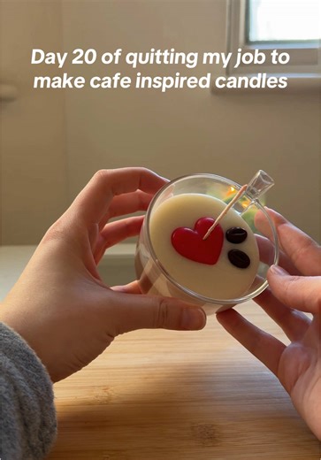 Cafe Inspired Wax Candles for Valentine's Day