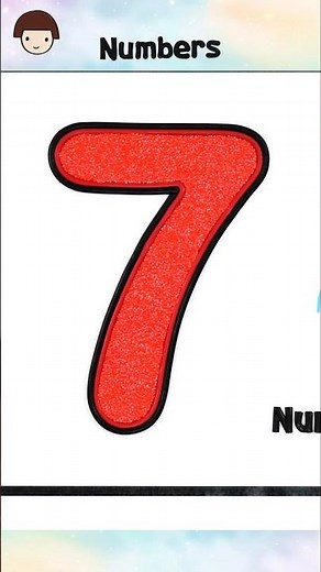 Drawing and Coloring Numbers, Six, Seven | Clay Painting #kids #toddlers #kidsdrawing