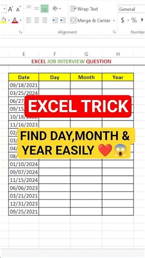 Excel Tips: Ace any Excel Job Interview with this Amazing Trick! #exceltips #exceltutorial #shorts