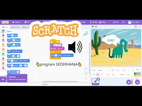 Project pemrograman SCRATCH sederhana SMP
