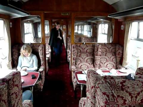 Inside the First Class Carriage of the Jacobite Steam Train