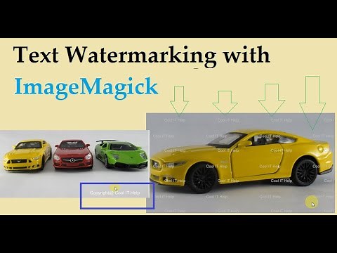 Text Watermarking on Image with ImageMagick | Easy to use
