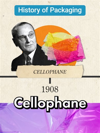 The History of #Plastic and #PlasticPackaging! See the full video on our YouTube #plasticpollution #packaging #history #historytok #foodpackaging #cellophane #plasticbag