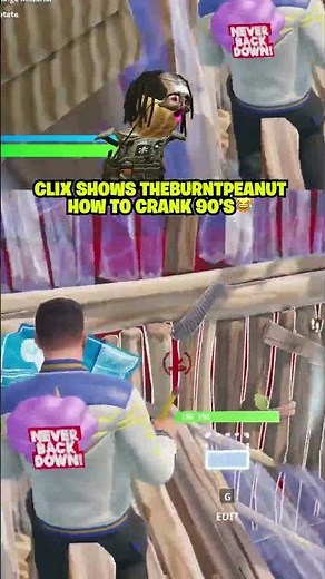 Clix SHOWS TheBurntPeanut how to crank 90's 😂
