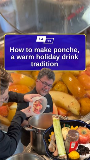 Drinking ponche, a warm simmered fruit punch popular in Mexico reminds me of the old country. Making it in L.A. today, affirms where I am now. Keep reading, for a look back at holiday memories and stay for my ponche recipe. ✍️ Adolfo Guzman-Lopez 🎥 Adolfo Guzman-Lopez, Gab Chabrán, Brandon Killman | LAist