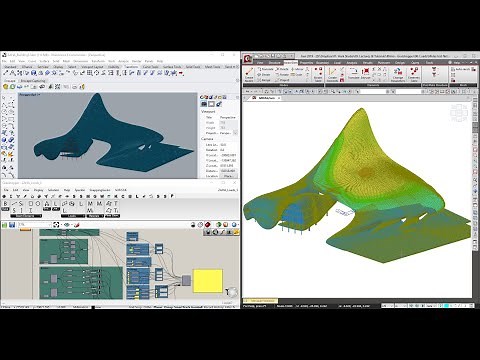 Grasshopper to Midas of Zaha Hadid building (Panda Plugin)