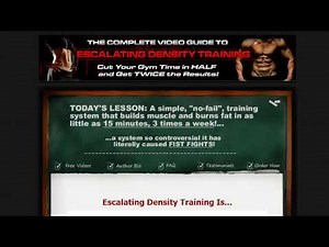 Escalating Density Training Review