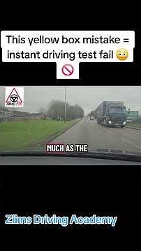 Yellow Box Junction Rule When Turning Right | UK Driving Test Tip 🇬🇧#safedriving