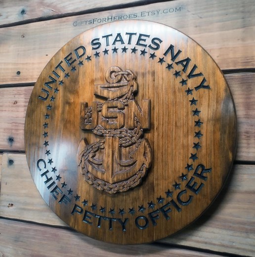 US Navy Chief Petty Officer Plaques - Chief Petty Officer Promotion/retirement - Made in the USA - Personalized FREE - Etsy