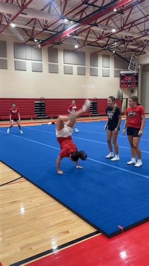 New Skill Alert 🚨 Congratulations Chloe on throwing her backhandspring! | Cumberland Valley Cheerleading