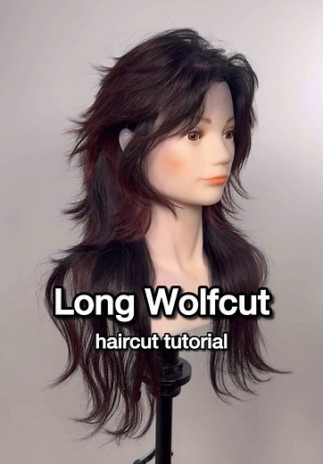 How to Cut a Long Wolf Cut Hairstyle