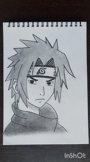 Sasuke Uchiha drawing | Naruto character drawing | Pencil shading