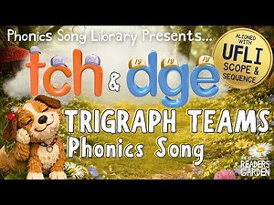 🎵 The TCH & DGE Trigraph Song | PHONICS Rule After Short Vowels | Aligned with UFLI Scope & Sequence