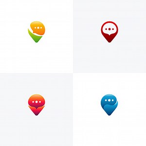 Set Of Consult Point Logo Designs Konzept Vektor, Consulting...