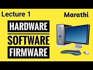 Lec 1 Hardware, Software, Firmware | Marathi | CCNA