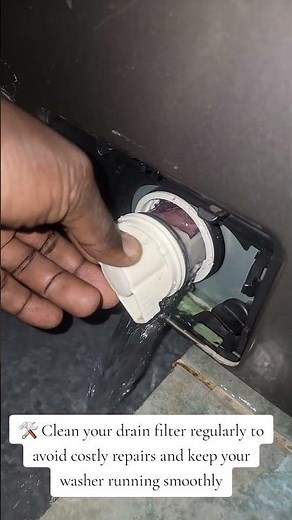 Another Samsung washer with a 5C error! 🚨The culprit? A completely clogged drain filter.#shorts