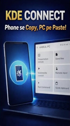 Phone se Copy, PC pe Paste! 😱 | KDE Connect Magic #shorts