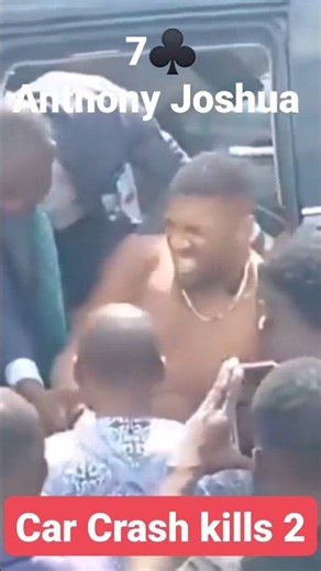 Anthony Joshua survives car crash accident ( 33 fights ) RIP Kevin Ayodele, Sina Ghami #heavyweight