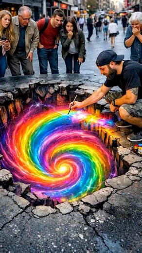 Real or Fake? 3D Prank Confuses Everyone! 😱 #prank #trend #3dart #edit