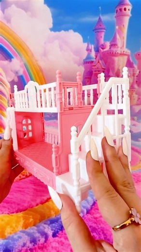Barbie Princess Bunk Bed Unboxing Review 🩷 #barbie #doll #toy #barbietoys #miniature