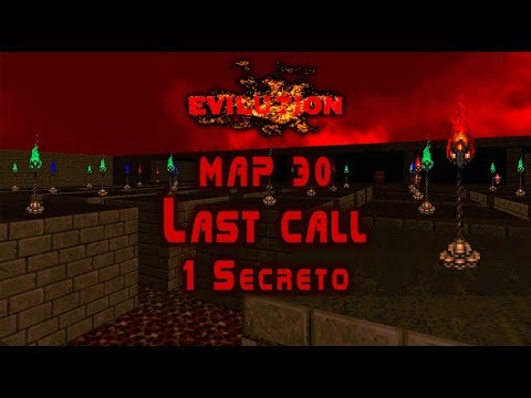 Final Doom TNT Evilution - Map 30 Last Call - NIVEL FINAL - Secretos 100% - En Corcho