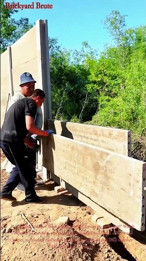 Quick Cement Fence Installation Satisfying