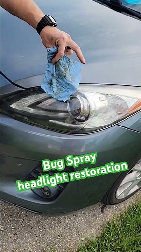 Bug Spray Headlight Restoration