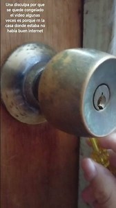 Tutorial para abrir una puerta con seguro fácilmente