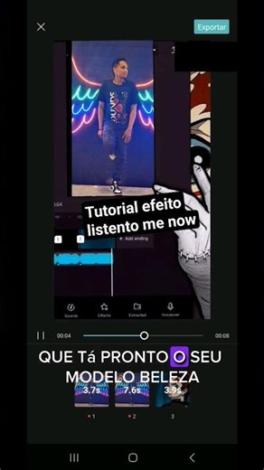 Efeito Listen to me now para suas redes socias tutorial