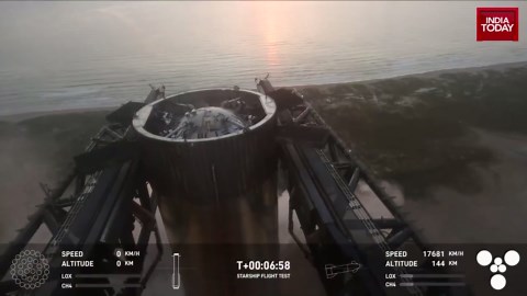 Watch: SpaceX makes history, successfully catches Super Heavy booster mid-air