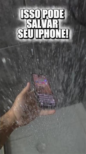 Se seu iPhone cair na água faça isso rapidamente #clearwave