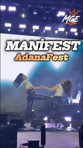 Manifest Şarkısı Adana Sahnesinde 🧡✨ #manifestgirls #manifam #shorts
