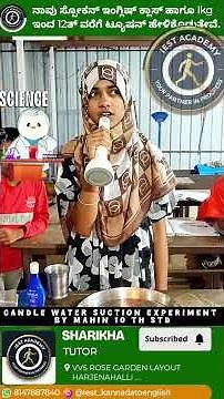 Candle and Water Experiment | Science Magic Explained | IEST Academy