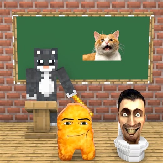 80K views · 5.9K reactions | Who do you like #minecraft #minecraftmemes #minecraftvideos #minecrafter #minecraftbuild #minecraftclips #gaming #reels #twitch #tiktok #article #minecraftanimation #minecraftzombie #skibiditoilet #minecraftcanada #minecraftusa #minecraftjapan #monsterschool #minecraftaustralia #minecraftuk | BigSchool Minecraft | Facebook