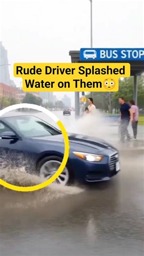 Rude Driver Splashed Water on Them… Then This Happened 😳#shorts #kindness #karma