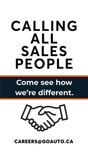At Go Auto, a sales career is more than just selling cars. It is the...