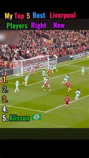 My TOP 5 Liverpool Players Right Now! 🔥🔴 Agree With #1?