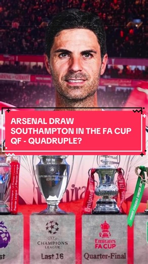 Quadruple is becoming more and more realistic 🤩 #arsenal #arsenalfc #premierleague #footballtiktok #quadruple