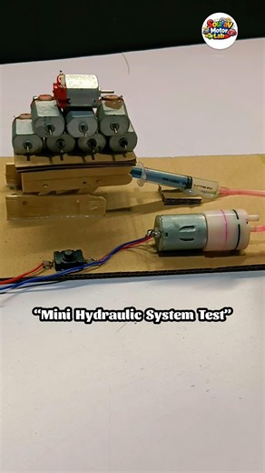 DIY Mini Hydraulic Jack Using Syringe & Air Pump | Powerful Experiment