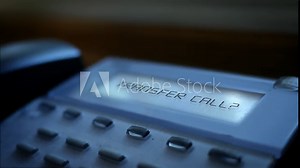 Transfer Call message on modern business landline system