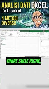 Analisi dati veloce con le tabelle pivot #excel #tutorial