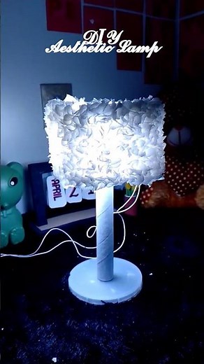 DIY Table Lamp 🛋️ | How to Make Table Lamp at Home | Aesthetic Lights Room Decor #craftozone