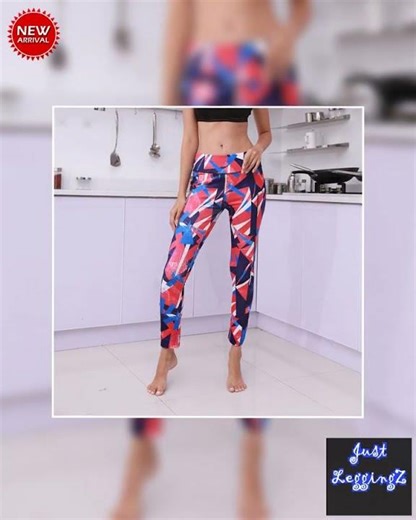 Printed Pocket Slim Leggings Women's Sports Buttocks Yoga Pants