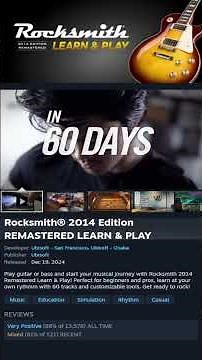 Rocksmith 2014 Edition REMASTERED LEARN & PLAY New or Trending Game