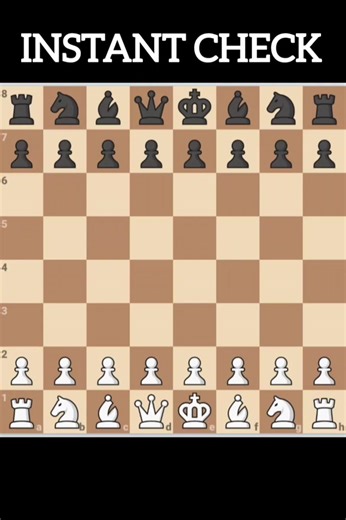 Instant check #chessgame #checkmate