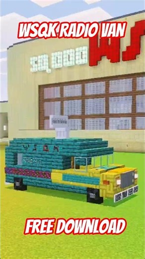 Stranger Things WSQK Radio Van in Minecraft 🚐 (Free Download)