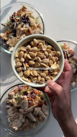 One of my go-to recipes!! Protein Cabbage Slaw 🍗🥕