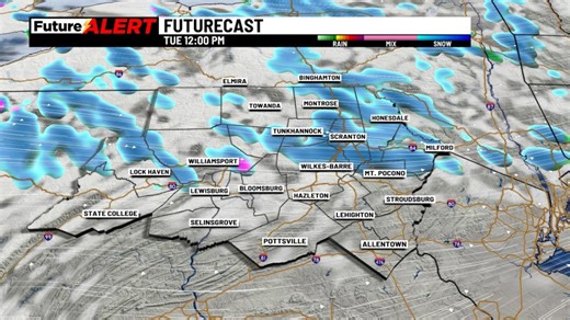 Weather Alert: Snow to hit NEPA Tuesday morning