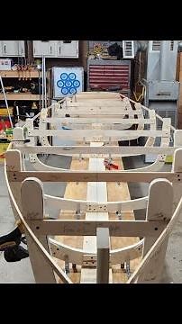 Build a strip canoe. part 1.2/11/24#boatbuilding#woodworking